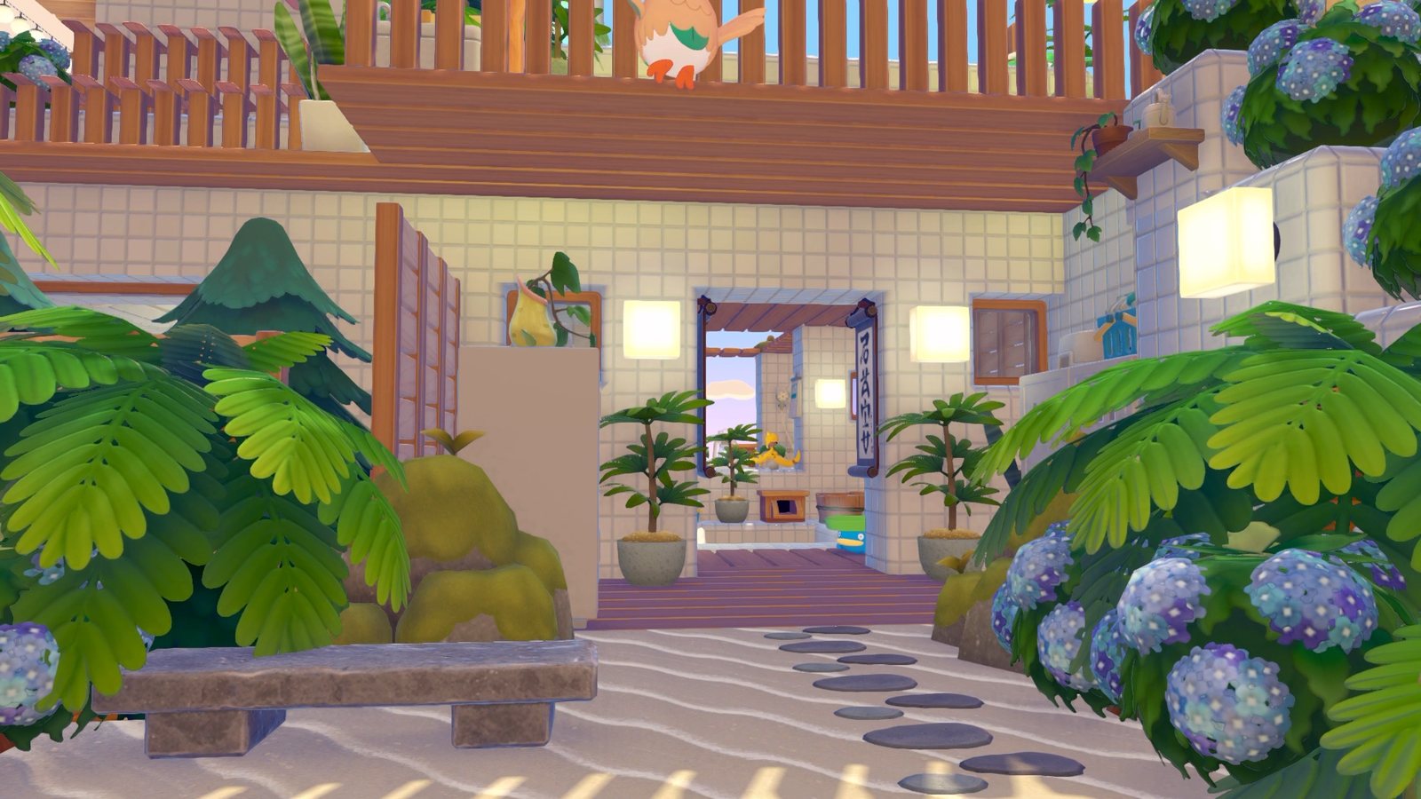 Entrance garden