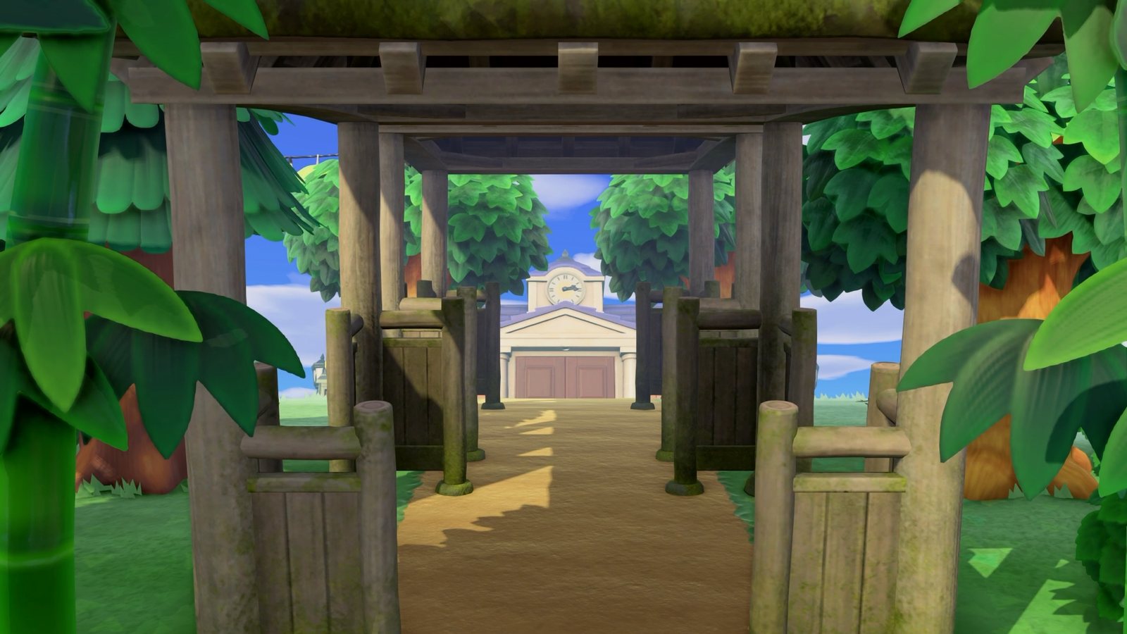 Timber pergola walk