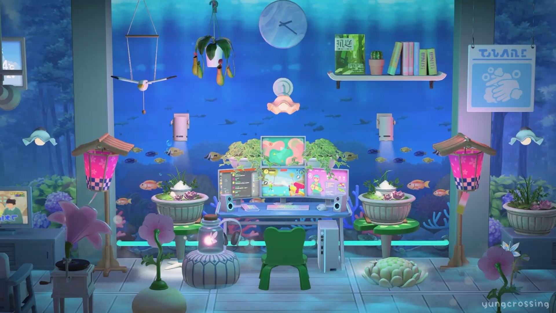 Underwater gaming setup