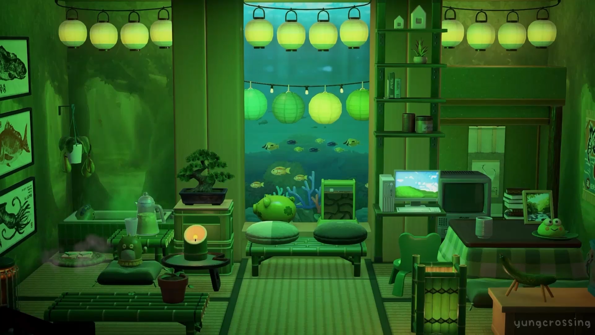 Green zen room